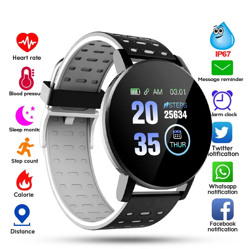 Bluetooth Smart Watch with Blood Pressure Monitoring